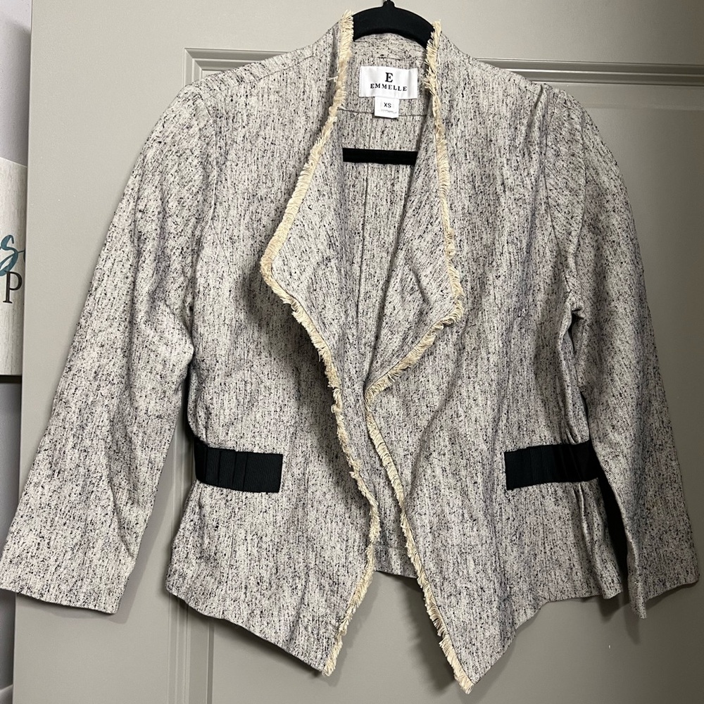 Emmelle Silk Fringe Blazer XS